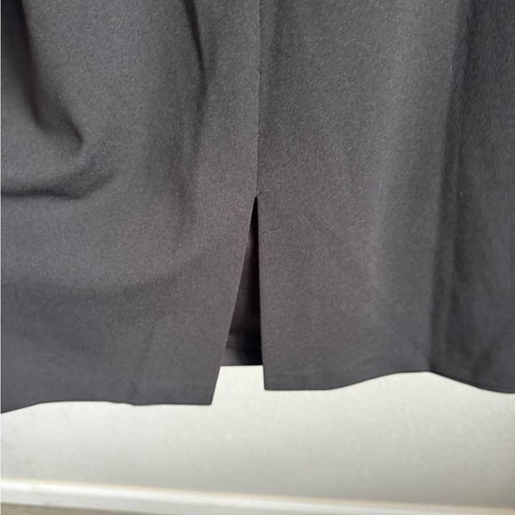 Betsy & Adam Black White Sequin Rosette Bodice Colorblock Sheath Dress Womens 14 - Picture 6 of 7